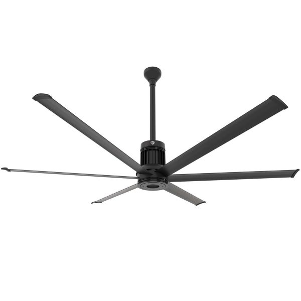 Big Ass Fans 84-Inch i6 Ceiling Fan Universal Mount W/24-Inch Ext Tube & LED in Black - MK-I61-071906A728I24S2