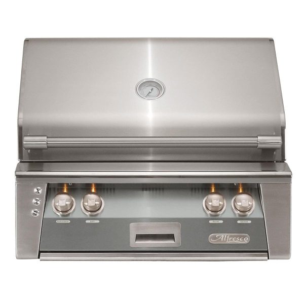 Alfresco ALXE 30-Inch Built-In Propane Grill With Rotisserie in Signal Gray - ALXE-30-LP-S7004