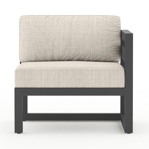 Misty Cove Aluminum Right Arm Section in Slate/Cast Silver by Lakeview Outdoor Designs