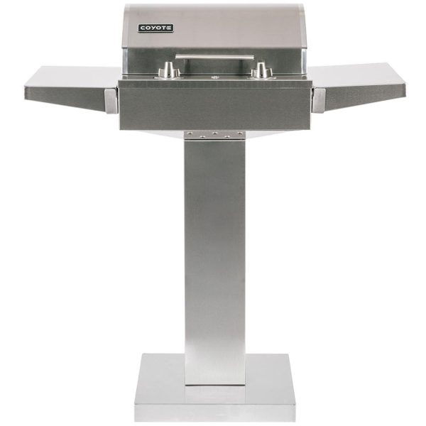 Coyote 18-Inch 1300 Watt Electric Grill On Patio Post