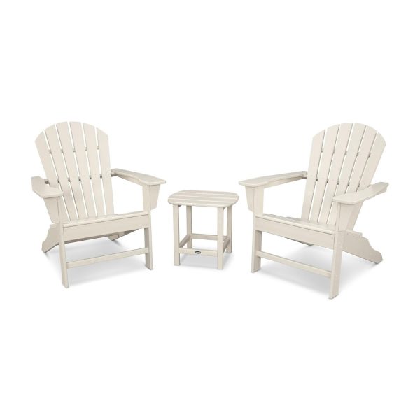 South Beach 3 Pc Recycled Plastic Seating Set in Sand by POLYWOOD