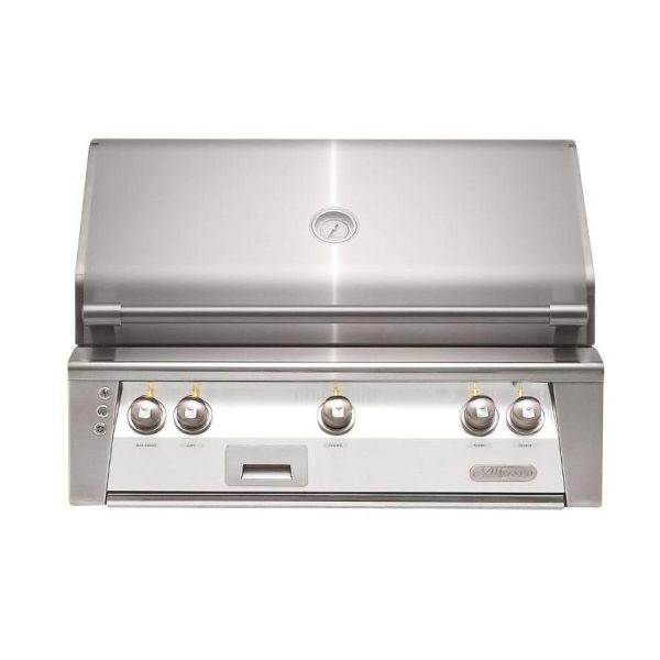 Alfresco ALXE 36-Inch Built-In Natural Gas Grill With Rotisserie in Signal White Matte - ALXE-36-NG-SM9003