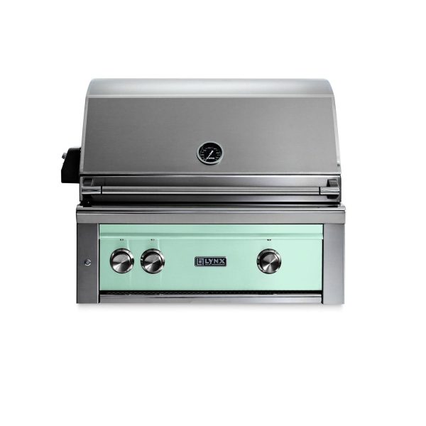 Lynx Professional 30 Inch Built-In Natural Gas Grill w/ One Infrared Trident Burner & Rotisserie in Surf - L30TR-SUNG