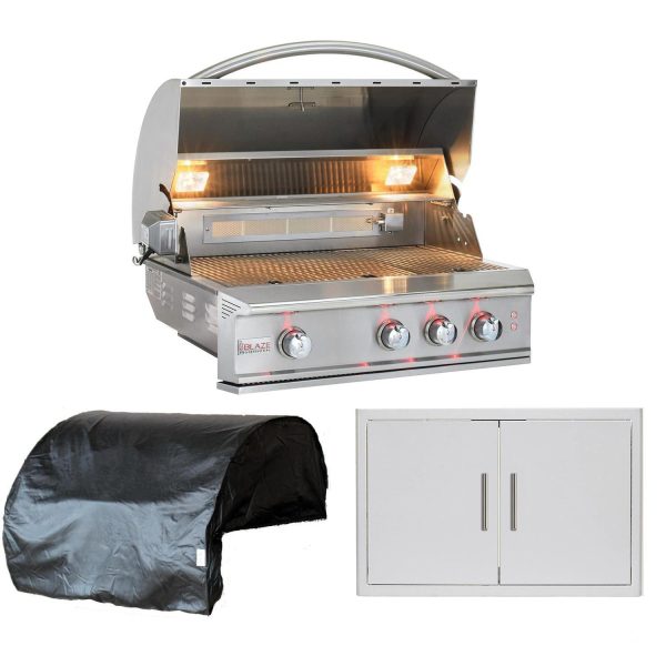 Blaze Professional LUX 3-Piece 34-Inch Propane Outdoor Kitchen Package