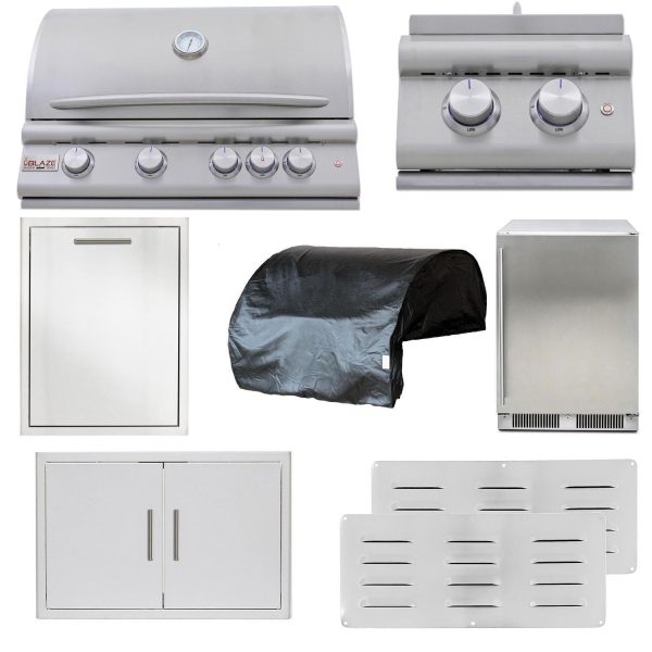 Blaze LTE+ Marine Grade 8-Piece 32-Inch Natural Gas Outdoor Kitchen Package