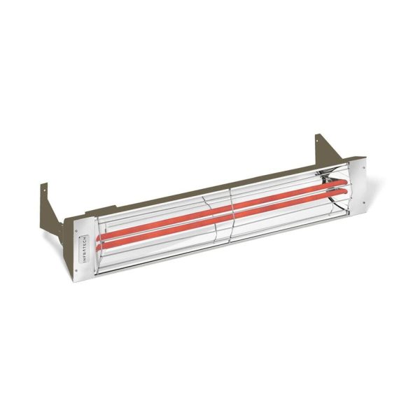 Infratech WD-Series 33-Inch 3000W Dual Element Electric Infrared Patio Heater - 277V - Bronze - WD3027BR