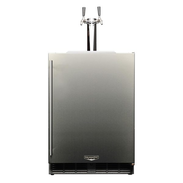 Kalamazoo Signature 24 Inch Refrigerated Keg Tapper - Right Hinge - 2 Tap - Marine-Grade - K-HP24TO-4-1R-2-M6