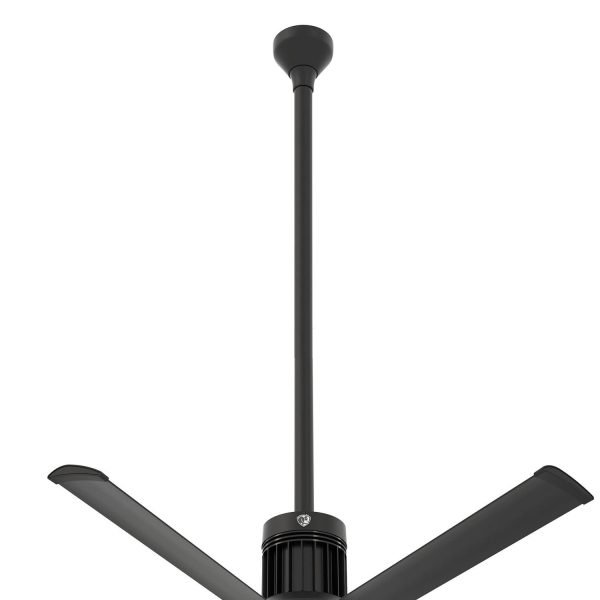 Big Ass Fans 48-Inch i6 Downtube Assembly in Black (Flat/Sloped Ceiling 16 - 18 ft.) - 009059-728-48