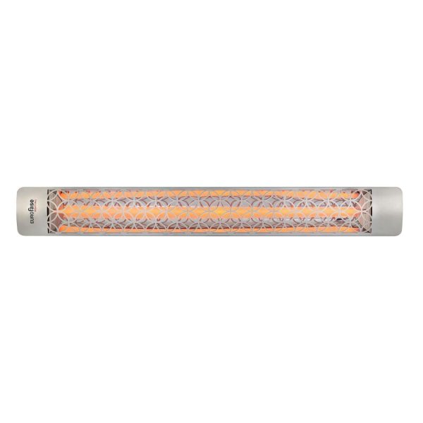 Eurofase Clover Series 61 Inch 3000 Watt Single Element Marine Grade 277V Electric Patio Heater in Stainless Steel - EF30277S2