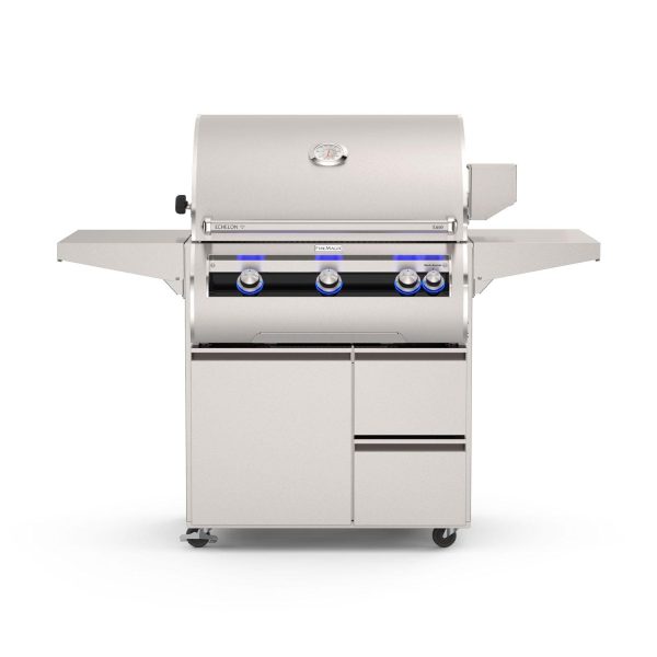 Fire Magic Echelon Diamond E790i 36-Inch Freestanding Natural Gas Grill w/ Rotisserie, Left Side Infrared Burner & Analog Thermometer