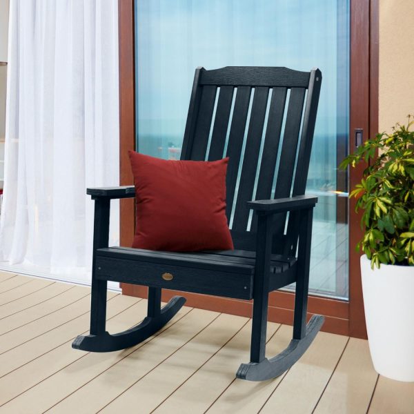 Hart Lane Recycled Plastic Rocking Chair in Federal Blue by Lakeview Outdoor Designs