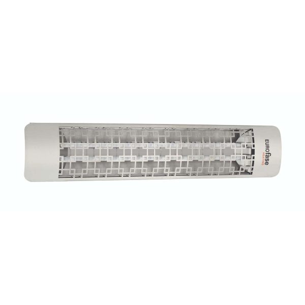 Eurofase Brix Series 39-Inch 5000 Watt Dual Element 240V Electric Infrared Patio Heater - Stainless Steel - EF50240S5