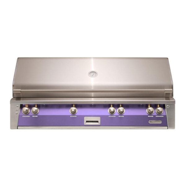 Alfresco ALXE 56-Inch Built-In Natural Gas All Grill With Sear Zone And Rotisserie in Blue Lilac - ALXE-56BFG-NG-S4005