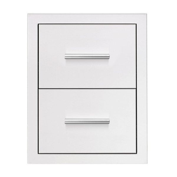 Summerset 17 Inch Double Drawer Masonry Frame Return - DR2-17M