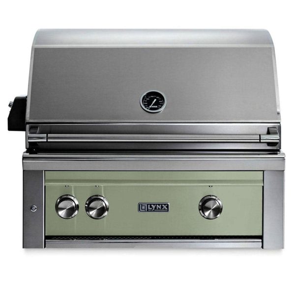 Lynx Professional 30 Inch Built-In Natural Gas Grill w/ One Infrared Trident Burner & Rotisserie in Desert Sage - L30TR-DSNG
