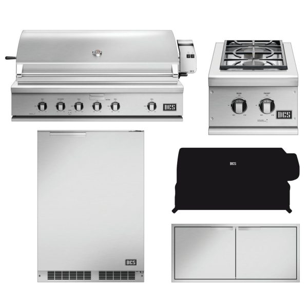 DCS Series 7 5-Piece 48-Inch Natural Gas Outdoor Kitchen Package - BH1-48R-N-5PC
