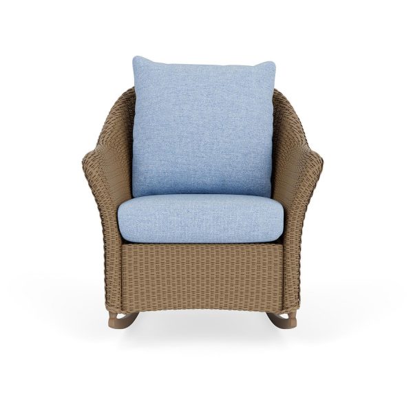 Weekend Retreat Lloyd Loom Rocking Chair in Fawn/Demo Skyway by Lloyd Flanders
