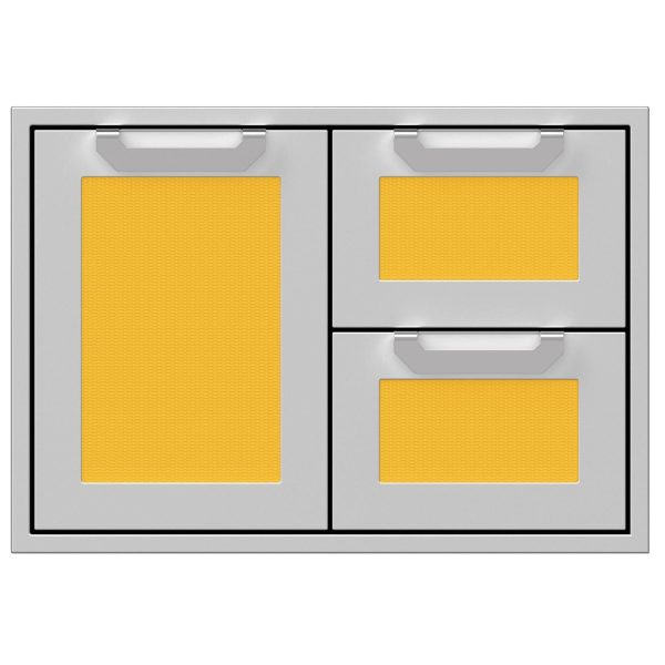 Hestan 30-Inch Double Drawer And Single Storage Door Combo - Sol - AGSDR30-YW
