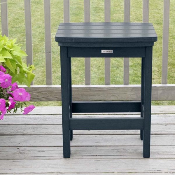 Hart Lane Recycled Plastic Bar Stool Counter Height in Federal Blue by Lakeview Outdoor Designs