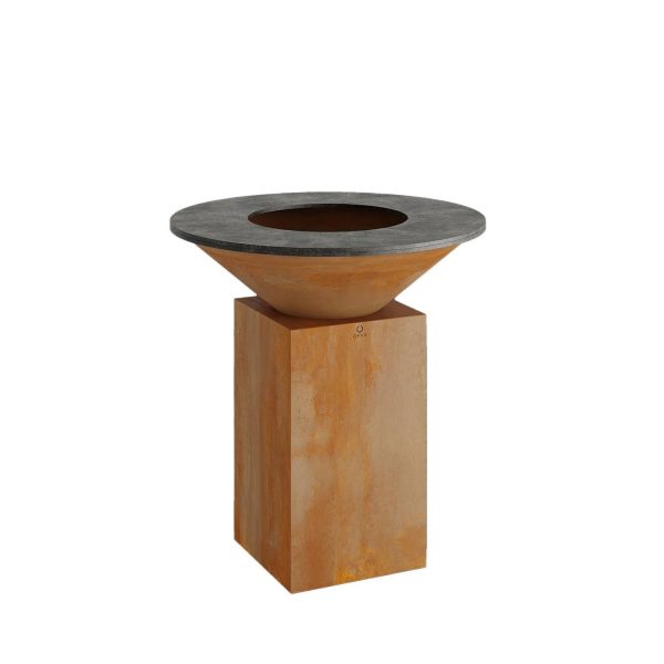 OFYR Classic Corten 85 35 Inch Wood-Fired Flat Top Grill - OC-85