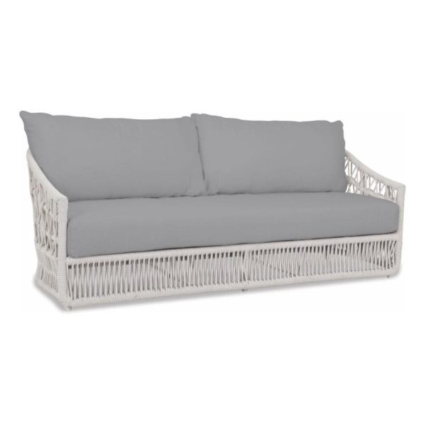 Dana Woven Rope Sofa in Natural/Canvas Granite by Sunset West