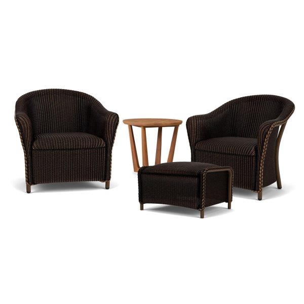 Reflections 4 Pc Lloyd Loom Seating Set in Mink by Lloyd Flanders