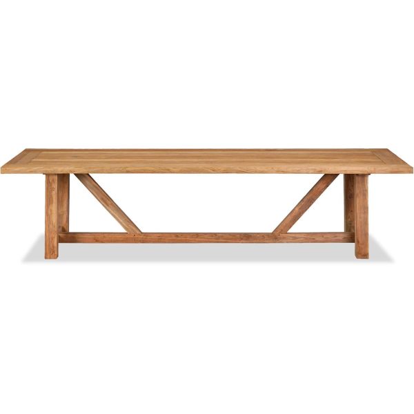 Wood Grove 99 Inch Reclaimed Teak Dining Table by Lakeview Outdoor Designs