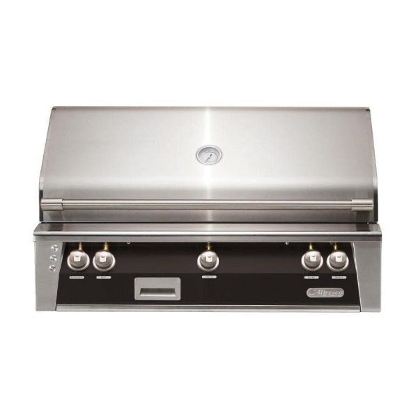 Alfresco ALXE 42-Inch Built-In Natural Gas Grill With Rotisserie in Jet Black Matte - ALXE-42-NG-SM9005