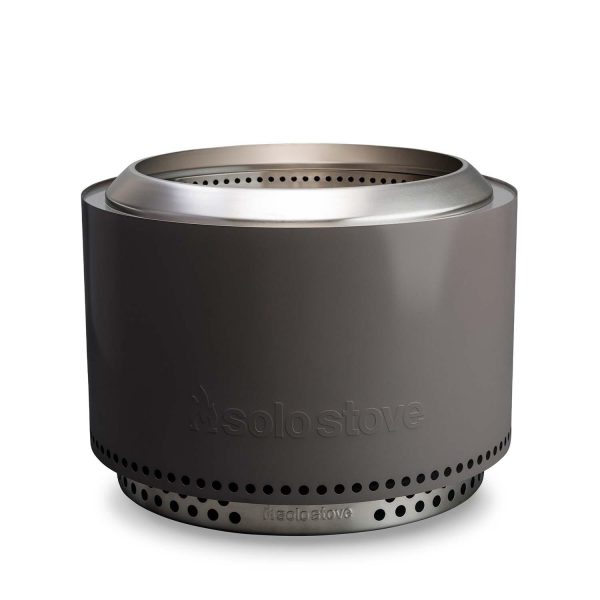 Yukon 27 Inch Round Stainless Steel Wood-Burning Fire Pit in Black by Solo Stove
