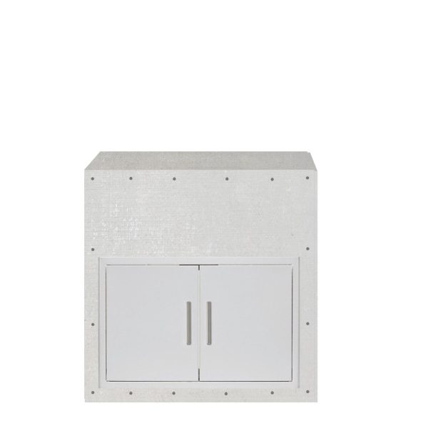 BBQGuys Signature 36-Inch Ready for Finish Outdoor Kitchen Module w/ Sealed Pantry Dry Storge