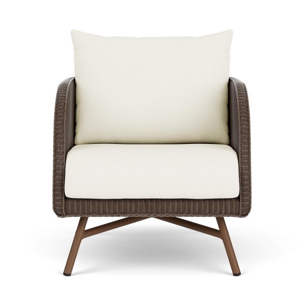Essence Lloyd Loom Club Chair in Bark/Sailcloth Salt by Lloyd Flanders