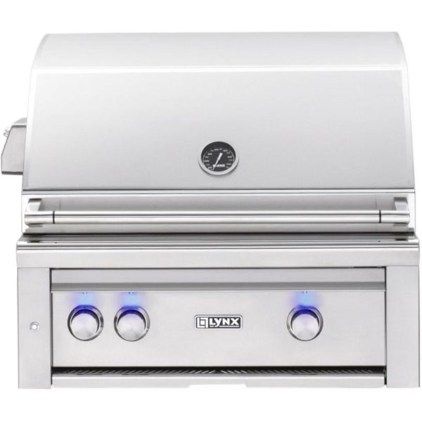 Lynx Professional 30-Inch Built-In All Infrared Trident Natural Gas Grill With Rotisserie - L30ATR-NG