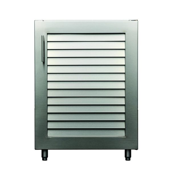 Kalamazoo Signature 24 Inch Warming Cabinet - Louvered Door - Right Hinge - Lock - K-WRM-24-RL-S4