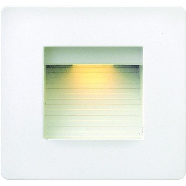 Hinkley Lighting Luna One Light 5-Inch LED Outdoor Deck Light - Satin White - 58506SW