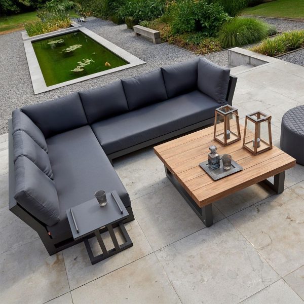 Nevade 4 Pc Aluminum Sectional Corner Set w/ No Pillows By KETTLER