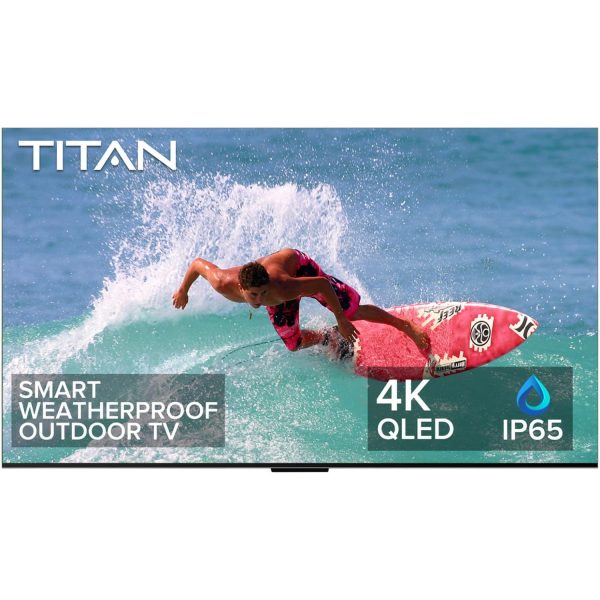 Titan G300 Series 65 Inch Full Sun 4K QLED PRO IP65 Smart Outdoor TV w/ Google TV OS - G300-MLED-065