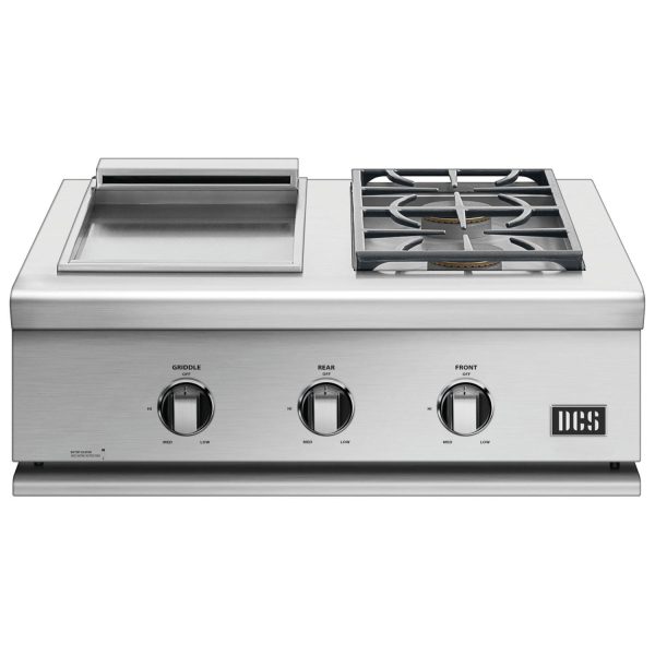 DCS Liberty 30-Inch Built-In Propane Gas Double Side Burner And Griddle - BFGC-30BGD-L