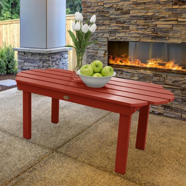 Paradise Key 45 Inch Rustic Red Recycled Plastic Coffee Table by Lakeview Outdoor Designs