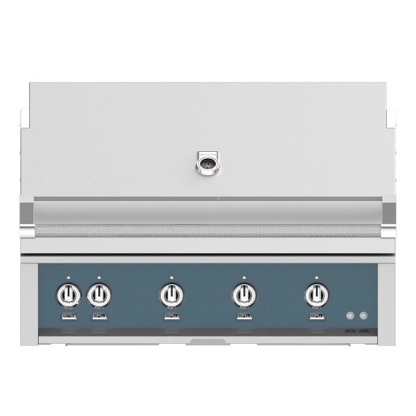 Hestan 42-Inch Built-In Natural Gas Grill W/ Rotisserie - Pacific Fog - GABR42-NG-GG