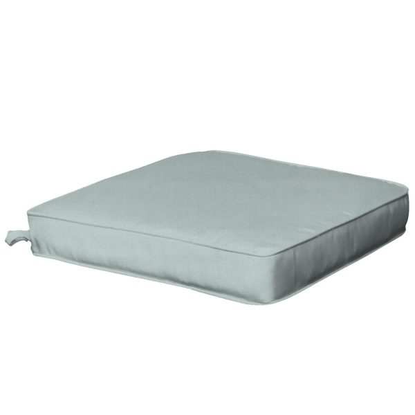 Sunbrella Canvas Spa Large Outdoor Replacement Seat Cushion W/ Piping By BBQGuys Signature
