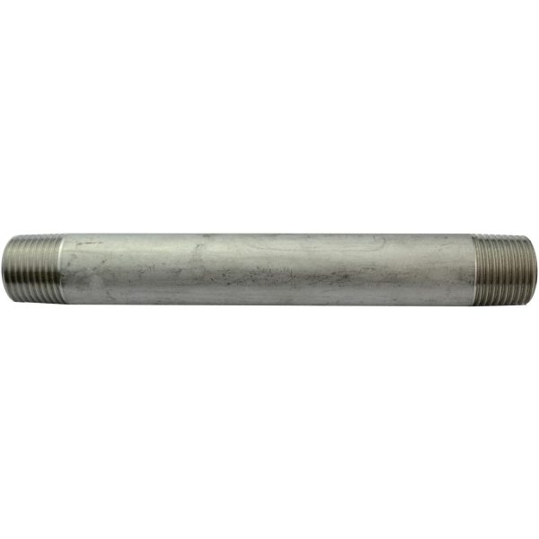 The Outdoor Plus 1/2-Inch Male 6-Inch Long Stainless Steel Nipple