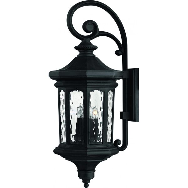 Hinkley Lighting Raley Four Light 31-Inch Outdoor Wall Light - Museum Black - 1605MB