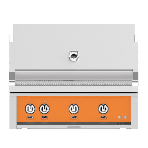 Hestan 36-Inch Built-In Natural Gas Grill W/ Sear Burner & Rotisserie - Citra - GMBR36-NG-OR