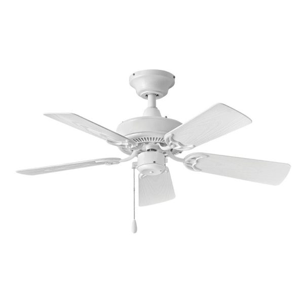 Hinkley Lighting Cabana 36-Inch Indoor / Outdoor Ceiling Fan - Appliance White - 901836FAW-NWA