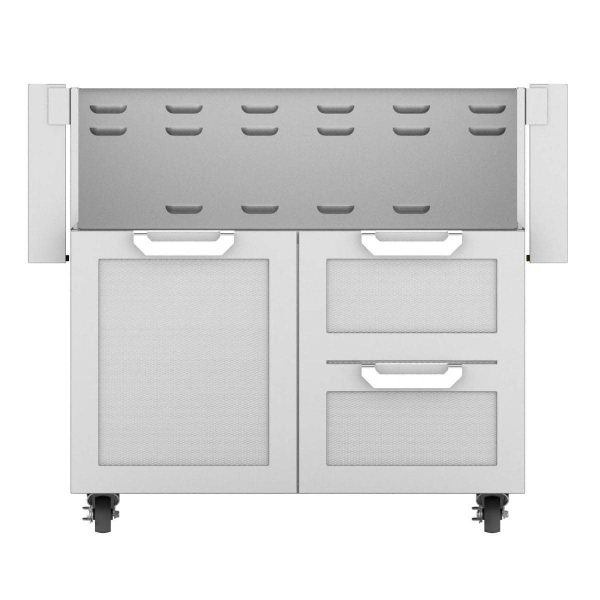 Hestan Double Drawer And Door Tower Cart For 36-Inch Gas Grill - Steeletto - GCR36-SS
