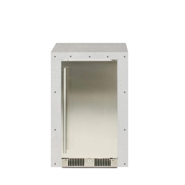 BBQGuys Signature 24-Inch Ready for Finish Outdoor Kitchen Module w/ Blaze Premium 15-Inch Outdoor Rated Refrigerator