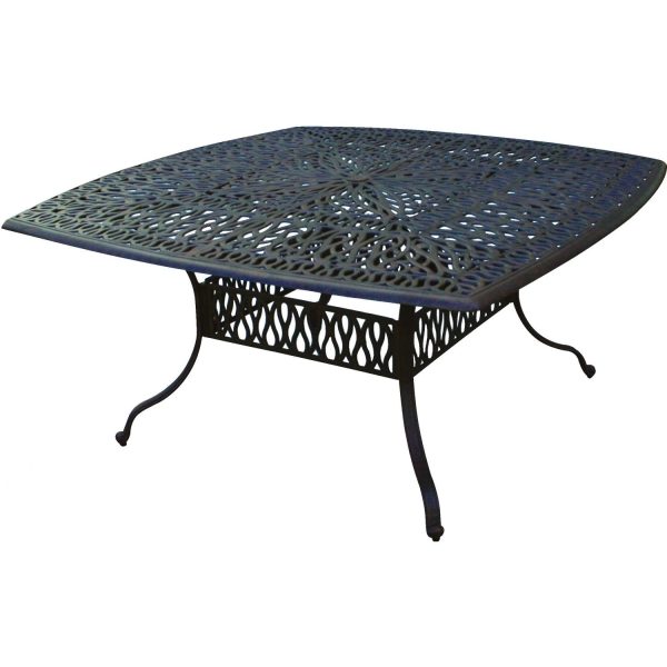 Elisabeth 64 Inch Cast Aluminum Dining Table by Darlee