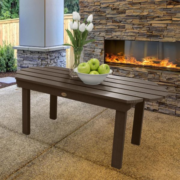 Paradise Key 45 Inch Weathered Acorn Recycled Plastic Coffee Table by Lakeview Outdoor Designs
