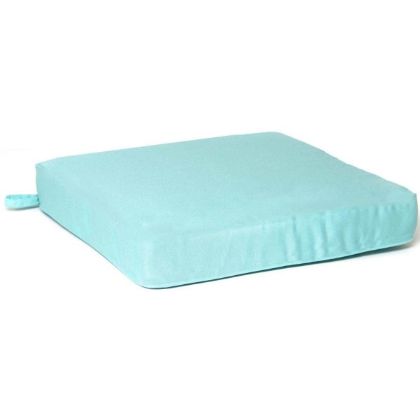 Sunbrella Canvas Glacier Medium Outdoor Replacement Seat Cushion W/ Knife Edge By BBQGuys Signature