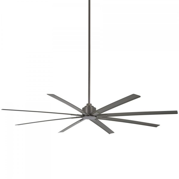 Minka-Aire Xtreme H2O 84-Inch 8-Blade Ceiling Fan in Smoked Iron Finish W/ Smoked Iron Blades - F896-84-SI